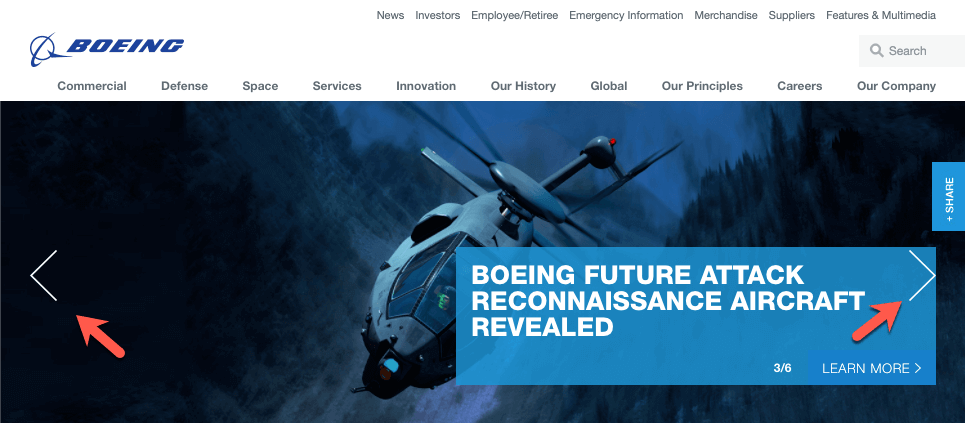 website sliding banner accessibility